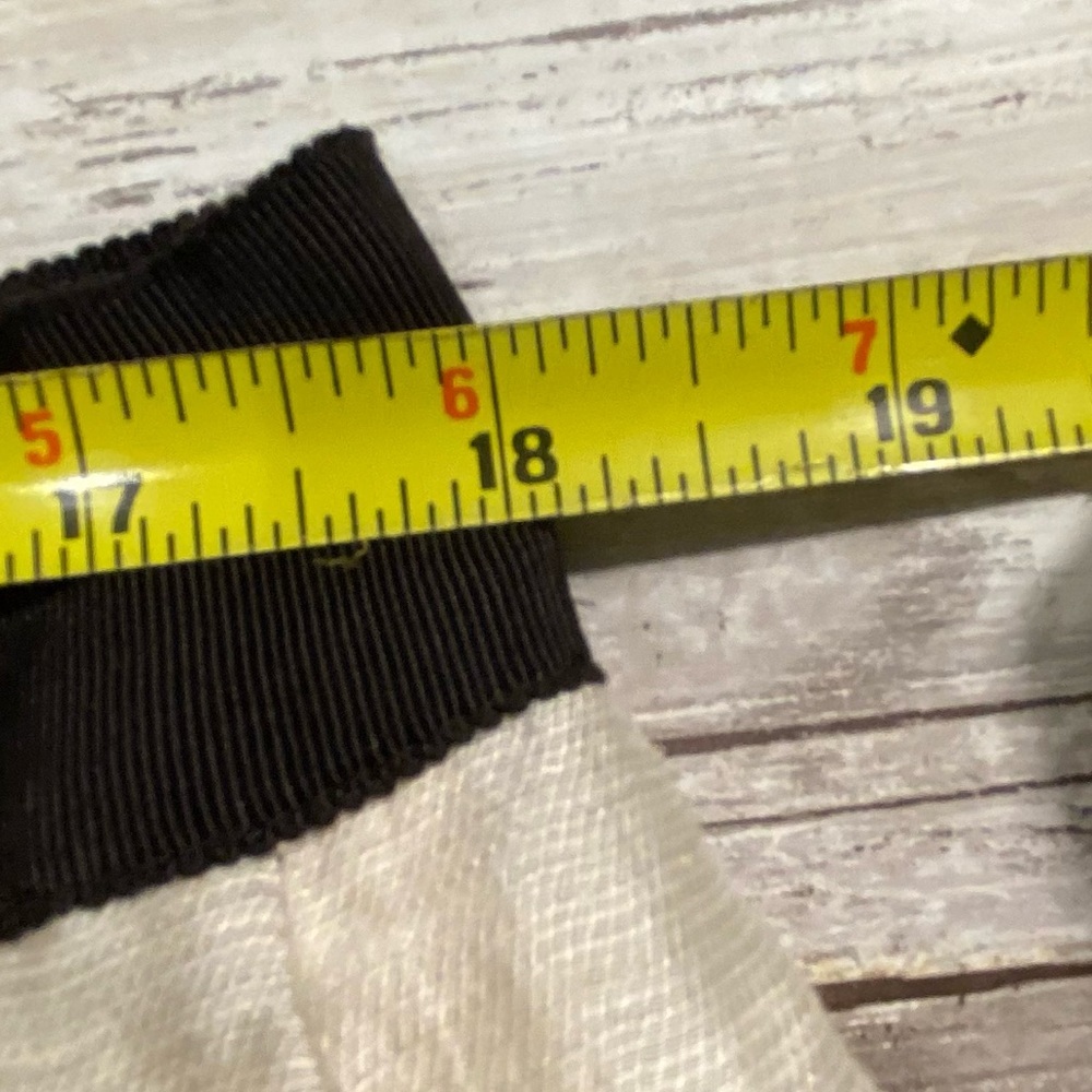 Black and White Striped Loft Skirt Linen Blend Sz 14 - Picture 4 of 7